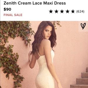 Zenith Creme Lace Maxi Dress